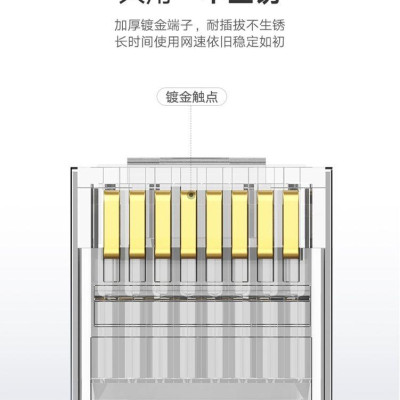 Ugreen UG80827NW123TK 50 cái Cat6A đầu bấm mạng dùng cho dây lớn RJ45 LAN - HÀNG CHÍNH HÃNG