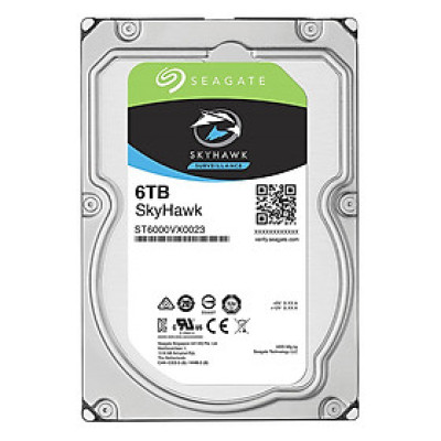 Ổ Cứng HDD Seagate Skyhawk  6TB 3.5 Sata 6Gb/s/64MB Cache/7200RPM - Hàng Chính Hãng
