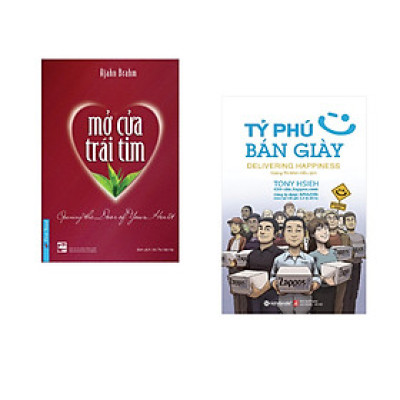 Combo 2 cuốn sách: Mở Cửa Trái Tim + Tỷ phú bán giày