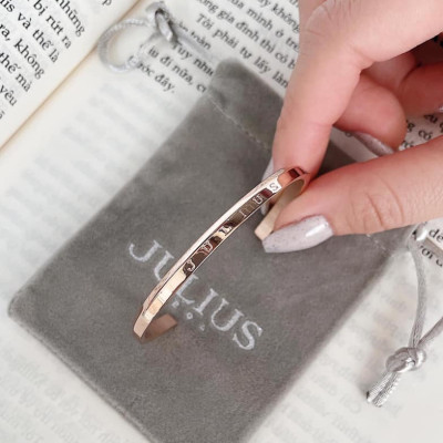 Vòng tay nữ Julius JSB078 dây thép có 2 Màu bạc, màu đồng