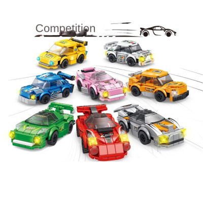 Đồ chơi lắp ráp xe đua màu đỏ 105 mảnh Value Toys