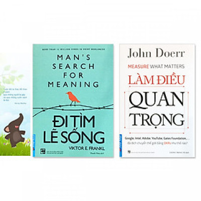 Combo 2 cuốn: Đi Tìm Lẽ Sống, Làm Điều Quan Trọng (Tặng kèm bookmark danh ngôn hình voi) 