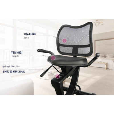 CHỈ GIAO MIỀN BẮC | Xe đạp tập thể dục tại nhà KINGSPORT KS-5807 có ghế tựa êm ái, bánh đà kháng từ