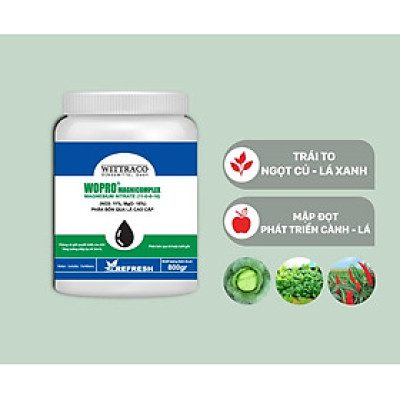 Phân Magie Nitrat WOPRO MAGNICOMPLEX 800gr chuyên cho rau màu và mập cành hoa kiểng