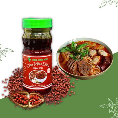 Lốc 6 Chai Dầu Màu Điều Đậm Đặc 100ml Thiên Thiên Food Tạo Màu Đẹp Khi Nấu Bún Bò Huế, Bún Riêu, Cari,...