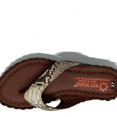 Dép nữ Huy Hoàng da trăn màu nguyên thủy HT7304