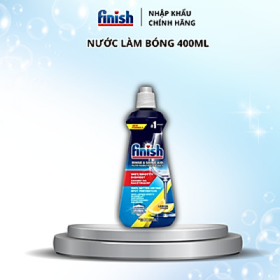 Nước làm bóng và khô chén, đĩa Finish Dishwasher Rinse Aid Shinier & Drier Dishes 800ml QT017394