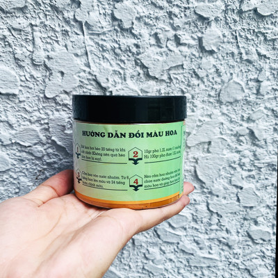 Thuốc Bột Nhuộm Hoa Tươi  màu thực phẩm Ấn Độ (Combo 3 hộp tùy màu) giúp đổi màu hoa cắt cành (1 hủ pha 12L nước màu)