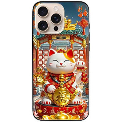 Ốp lưng dành cho Iphone 15 - 15 Plus - 15 Pro - 15 Pro Max - Mèo Thần Tài Đẹp - Hàng Chính Hãng