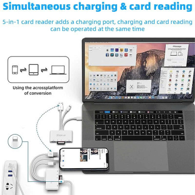 Đầu Đọc Thẻ Nhớ SD TF Micro SD Chân Type C Type A USB 3.0 Dùng Cho iPhone, iPad, Điện Thoại Android, Máy Tính, PC, Laptop, Máy Ảnh – Hàng Nhập Khẩu