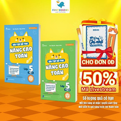 Sách - Combo Bài tập Bổ Trợ Nâng Cao Tiếng Việt Lớp 5 (Tập 1 + Tập 2) - TKBooks