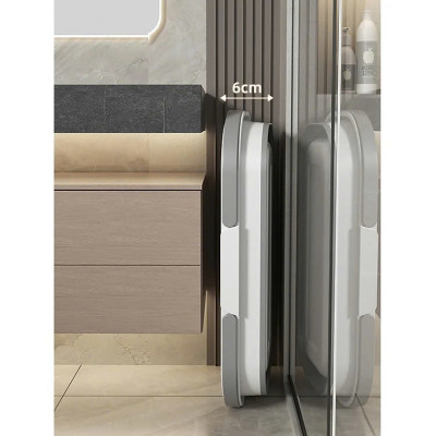 Xô Đựng Nước Gấp Gọn Đa Năng Có Bánh Xe Chậu Gấp Gọn Tiện Lợi Giặt Cây Lau Nhà Chùi Kính Dung Tích 12L