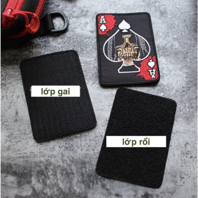 Patch dán lá bài cuối cùng A_dán quần áo_ba lô_túi xách