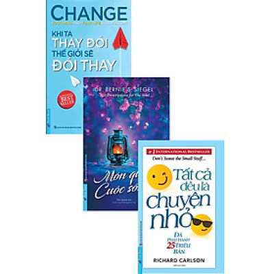 Combo Món Quà Cuộc Sống + Tất Cả Đều Là Chuyện Nhỏ (Khổ Lớn) + Khi Ta Thay Đổi Thế Giới Sẽ Đổi Thay (Bộ 3 Cuốn) _FN