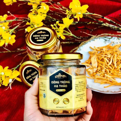 Set quà tặng nhụy hoa nghệ tây Saffron Shyam + Đông trùng hạ thảo + Mật ong saffron đông trùng hạ thảo