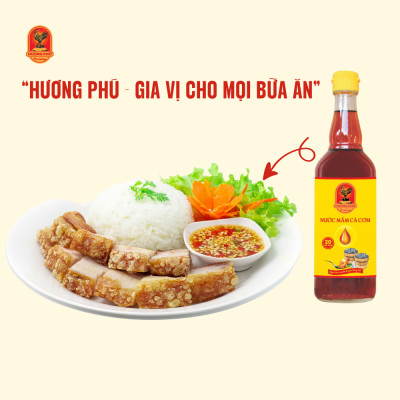 Nước mắm cá cơm Hương Phú 20 độ đạm 510ML - Hàng Chính Hãng