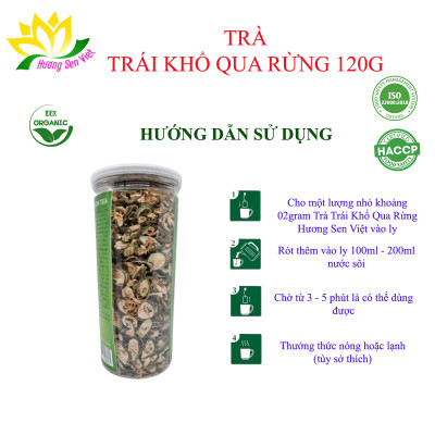 TRÀ TRÁI KHỔ QUA RỪNG HŨ 120G - HƯƠNG SEN VIỆT