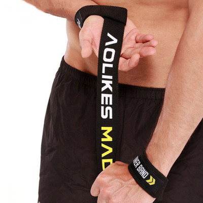 Dây Kéo Lưng Trợ Lực Cổ Tay Tập GYM Lifting Straps Aolikes AL-7637 (1 đôi)