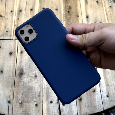 Ốp lưng dẻo mỏng màu xanh dương dành cho iPhone  11 Pro Max - Hàng chính hãng
