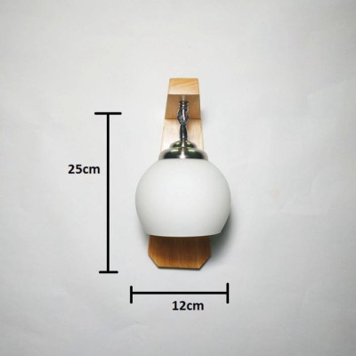 Đèn treo tường khung gỗ chao trắng thả - C6602,đèn gắn tường, đèn trang trí,đèn thả DT