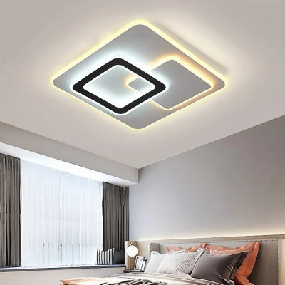 Đèn ốp trần hình vuông hiện đại, siêu mỏng, ánh sáng đẹp ba chế độ màu, hàng chính hãng Klasse