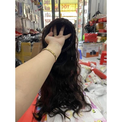 cài băng đô tóc giả xù line có thể tháo rời cao cấp light đủ màu