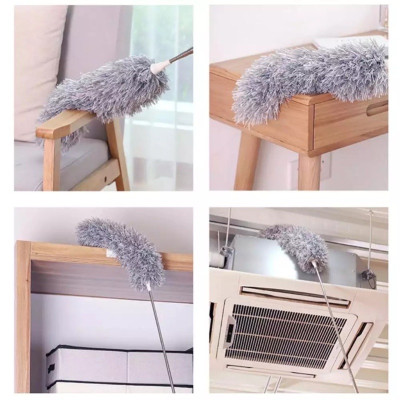 Chổi quét bụi trần nhà đa năng  dài 2M8 , lông chổi mềm mịn giúp hút ,cuốn giữ bụi bẩn, đầu chổi có thể gập 90 độ hoặc vặn xoắn ,cán chổi bằng inox có thể kéo rút giúp việc lau gần , lau xa  thật đơn giản và tiện lợi , làm sạch mọi vết bẩn cứng đầu 