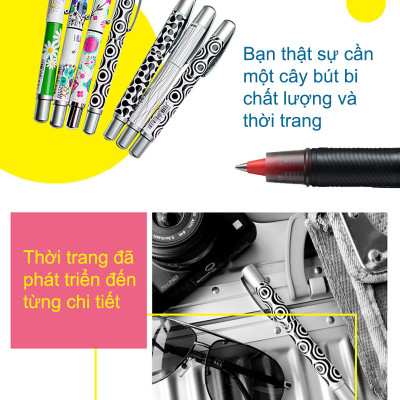 Bút bi ký STABILO BeCrazy "Magic ink" + tuýp ruột xanh (BC-G) - Hình đầu lâu