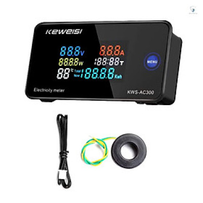 Thiết Bị Công Tơ Điện Tử 6 Trong 1 - Đo Công Suất, Cường Độ, Điện Áp AC Chính Xác