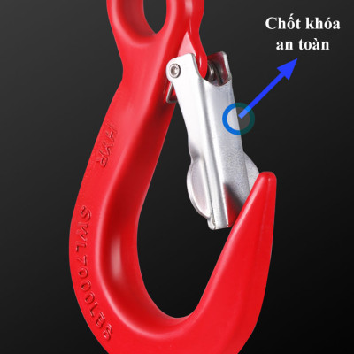 Móc cẩu chốt xích ABG khóa an toàn dùng trong nâng hạ, di chuyển vận tải, hải cảng, công trường
