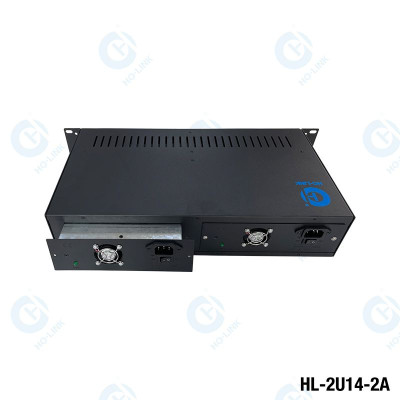 Khung nguồn tập trung 14 media converter Ho-link HL-2U14-2A - Hàng Chính Hãng