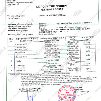 Kẹo Dẻo Củ Dền Thuần Chay Hỗ Trợ Bổ Sung Sắt, Lưu Thông Máu & Hỗ Trợ Bổ Sung Năng Lượng LCitrulline Vị Đào Coolvita (60 viên x 3g)/hộp