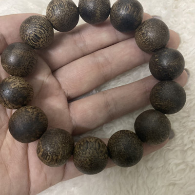 Vòng tay trầm hương dành cho nam vân gỗ đẹp cao cấp-  Tâm An Nhiên