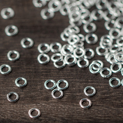 Combo 15 cái charm bạc khoen tròn kín - Ngọc Quý Gemstones