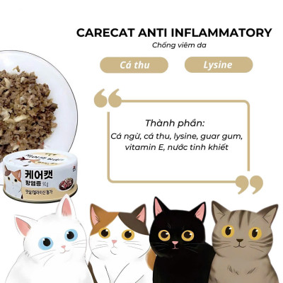 Thùng Pate CARE CAT 90g MIX VỊ ( 24 lon)