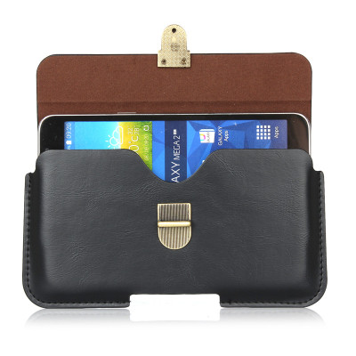 Bao da đựng điện thoại đeo hông cao cấp 1 ngăn sang trọng da Pu 