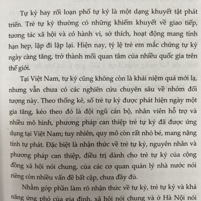 Nghiên cứu trẻ tự kỷ ở Hà Nội trong bối cảnh nhận thức và ứng phó của Gia đình, Xã hội