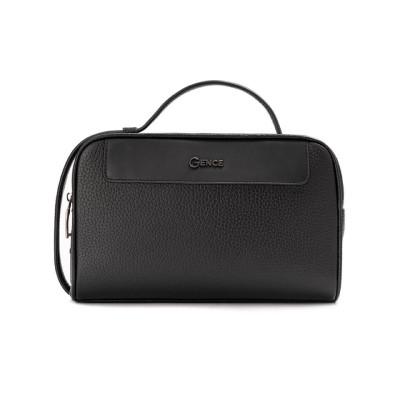 Clutch cầm tay Gence da bò vân Togo khóa vân tay RB10