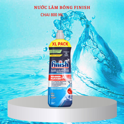 Combo 60 Viên rửa bát Finish quantum max+1150ml nước bóng finish+1.2kg Muối Finish - Hanoimart