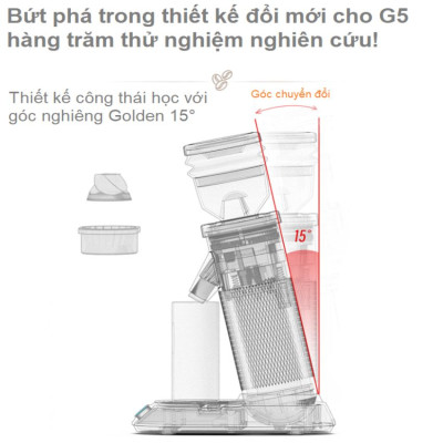 Máy xay cà phê Single Dose HiBREW G5 cao cấp, 36 cấp xay lưỡi cornical burr 48mm chuyên nghiệp, xay cafe siêu mịn - Hàng Nhập Khẩu