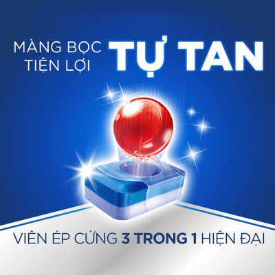 Viên rửa bát Finish All In 1 Max 80 viên/ Túi, Hương Chanh - Nhập khẩu Châu Âu.
