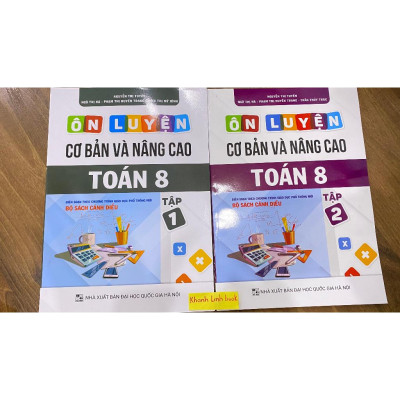 Sách - Combo Ôn luyện cơ bản và nâng cao Toán 8 Tập 1 + 2 (Bám sát SGK Cánh Diều)
