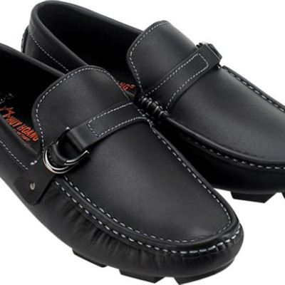 Giày Mọi Nam Đế Âm Đính Móc Huy Hoàng HT7770 - Đen