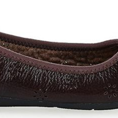 Giày nữ hoa văn Huy Hoàng da bò màu nâu đất HT7949