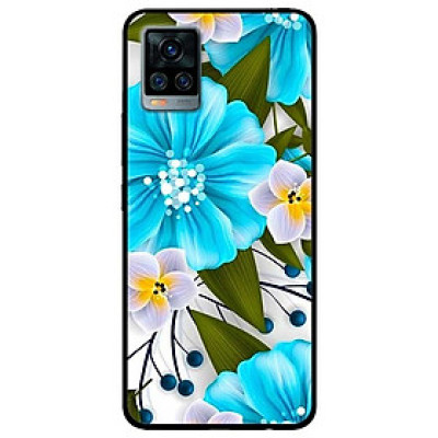 Ốp lưng dành cho Vivo V20 mẫu Hoa Xanh Trắng
