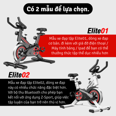 BG- BLUETOOTH-Xe đạp tập thể thao đa năng trong nhà SPINING BIKE ELITE 02 - 4800258 mới (hàng nhập khẩu)