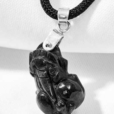 Mặt dây chuyền tỳ hưu thạch anh đen Ngọc Quý Gemstones