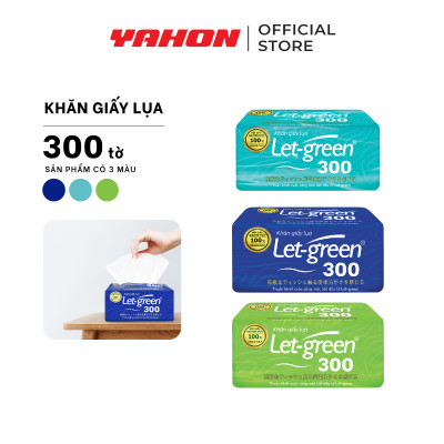 Combo Bao Khăn Giấy Lụa LET-GREEN, 300 Tờ/Bao