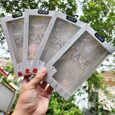 Ốp lưng cho iPhone 15, iPhone 15 Plus iPhone 15 Pro, iPhone 15 Pro Max hiệu LIKGUS crystal camshield trong suốt chống sốc, chống ố, bảo vệ camera cao cấp - Hàng chính hãng