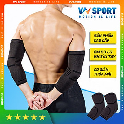 Băng Khuỷu Tay VNSPORT - VN2009, Băng Thun Ôm Cơ Và Bảo Vệ Khuỷu Tay - Hàng Chính Hãng